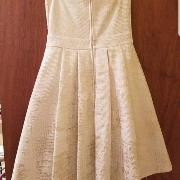 Charlotte Russe cream and gold party dress.  SZ S - Picture 2 of 3